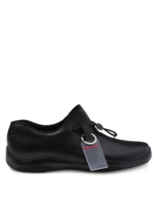 Prada Toblach Slip-On Sneakers in het Black voor heren