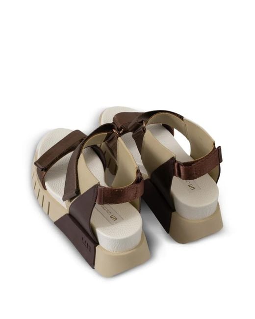 United Nude Brown Delta Run Platform Sandals