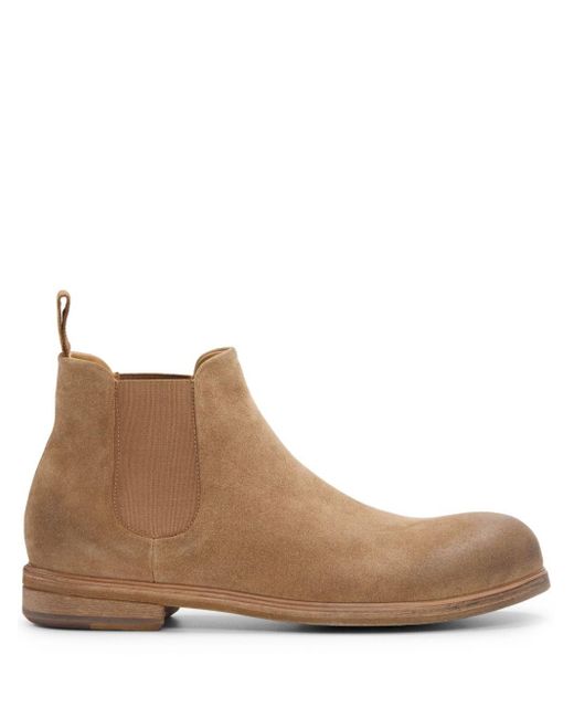Marsèll Brown Zucca Suede Boots for men
