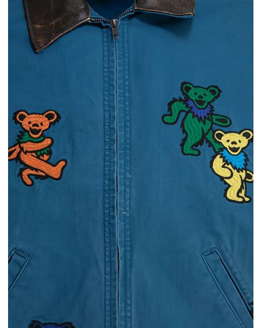 Thisisneverthat Blue Dancing-Bears Cotton Jacket for men
