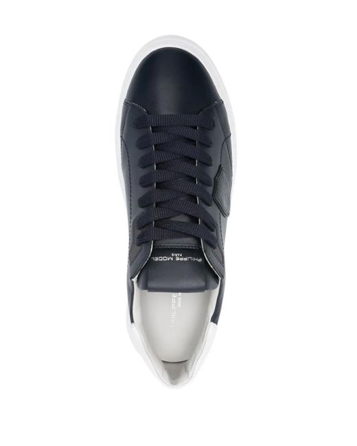 Philippe Model Temple Sneakers Met Logopatch in het Blue voor heren
