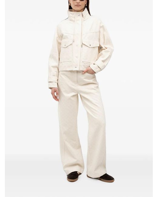 Boss Natural Textured Drawstring Jacket
