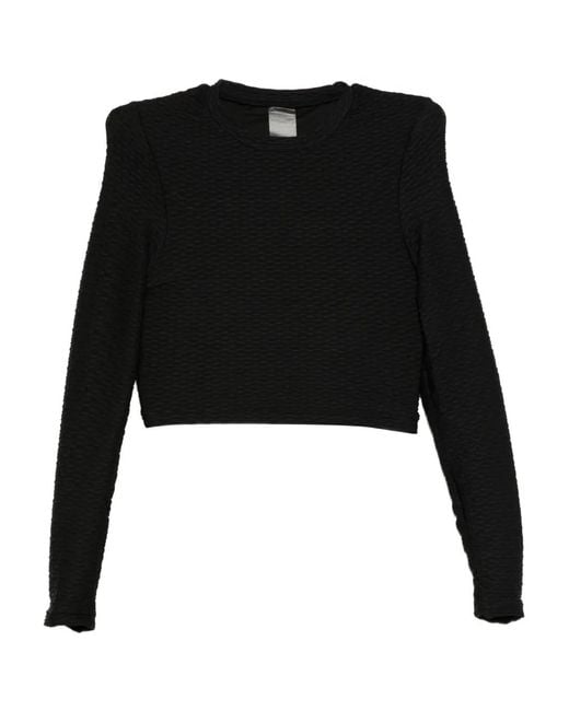 Duskii Black Long-Sleeves Top