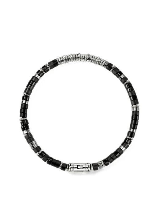 John Hardy White Heishi Onyx Bracelet for men