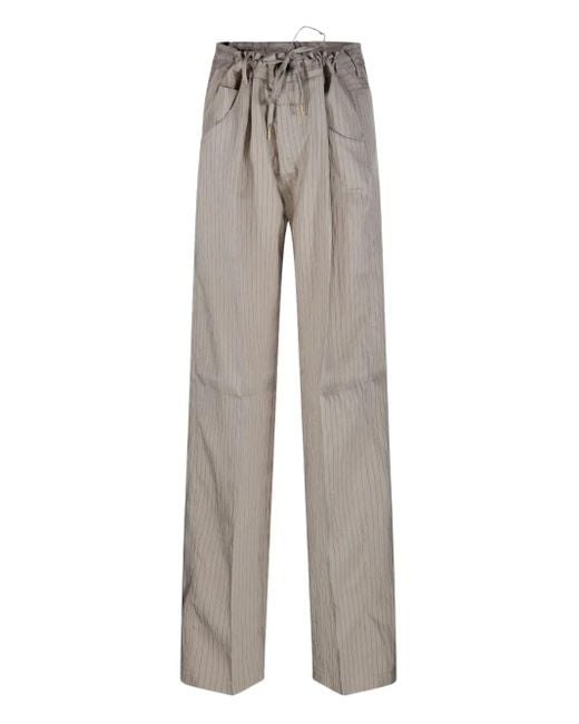 DARKPARK Gray Pinstriped Trousers