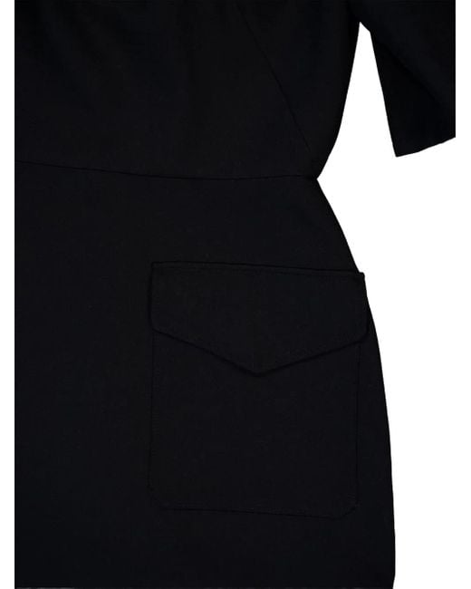 Givenchy Mini-Jurk Met Knoopsluiting En Zak in het Black
