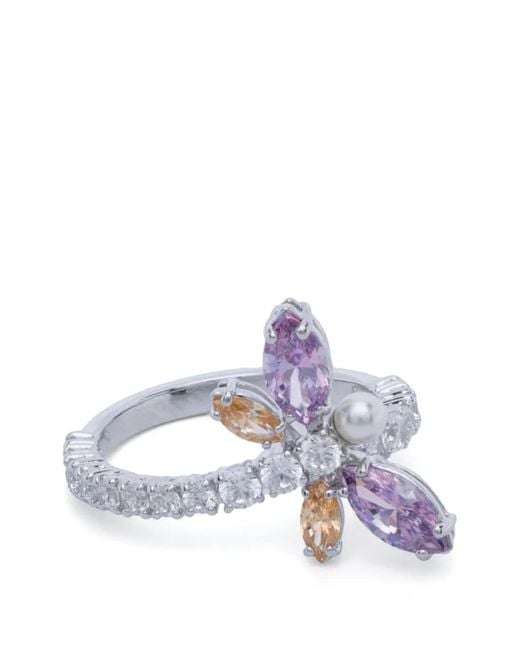 Swarovski Metallic X Ariana Grande Crystal-Embellished Motif Ring