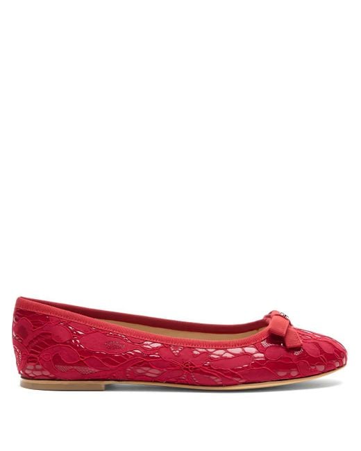 Casadei Liberty フラットシューズ Red