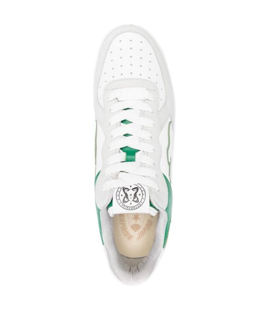 ENTERPRISE JAPAN White Ej Rocket Leather Sneakers for men