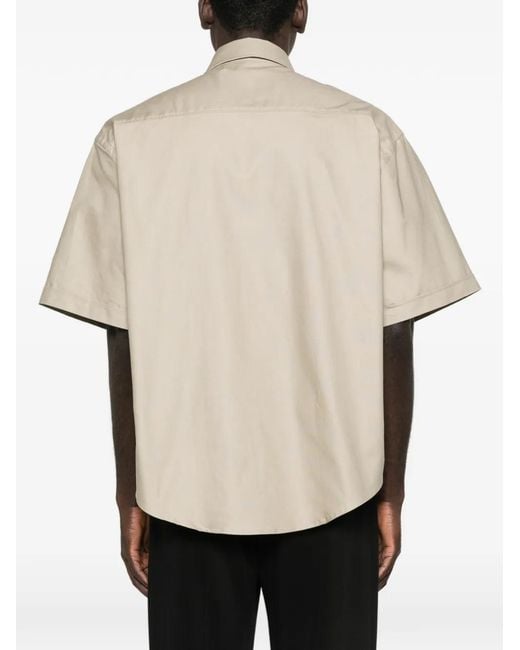 AMI White Boxy Shirt Ss for men