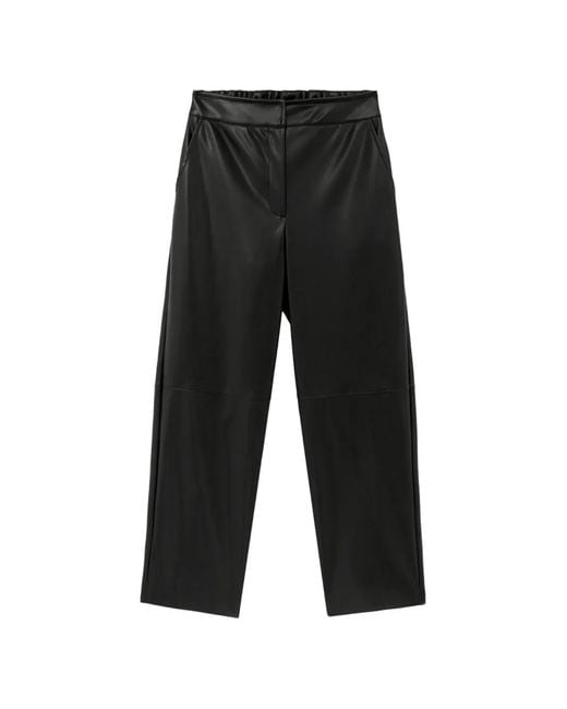 Pantalones Rectos Alpha Studio de color Black