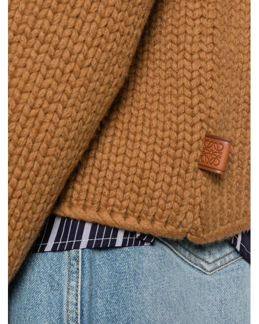 Loewe Brown Roll-Neck Sweater for men