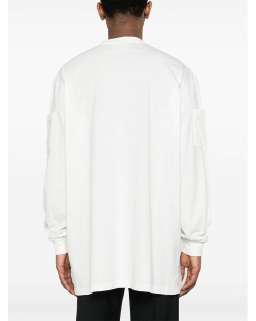 MM6 by Maison Martin Margiela White Numbers-motif Cotton T-shirt for men
