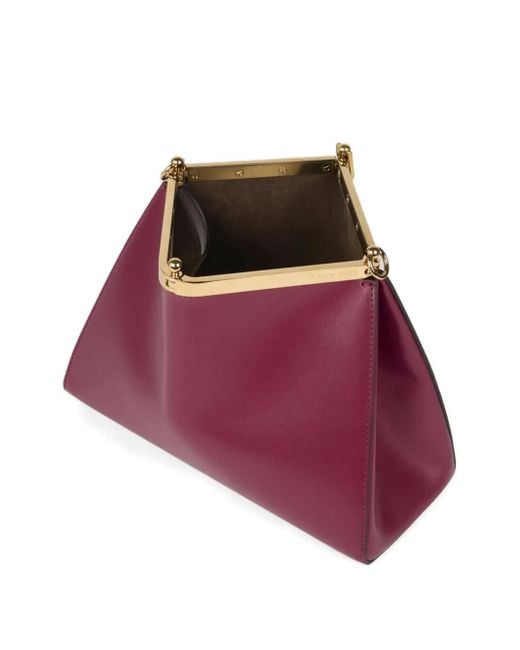 Etro Purple Medium Vela Shoulder Bag