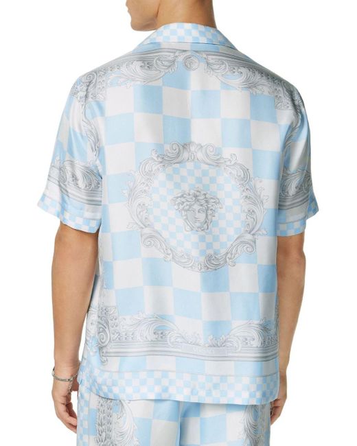 Versace T-shirt Met Medusa-print in het Blue voor heren