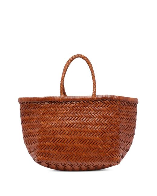 Dragon Diffusion Brown Small Triple Jump Tote Bag