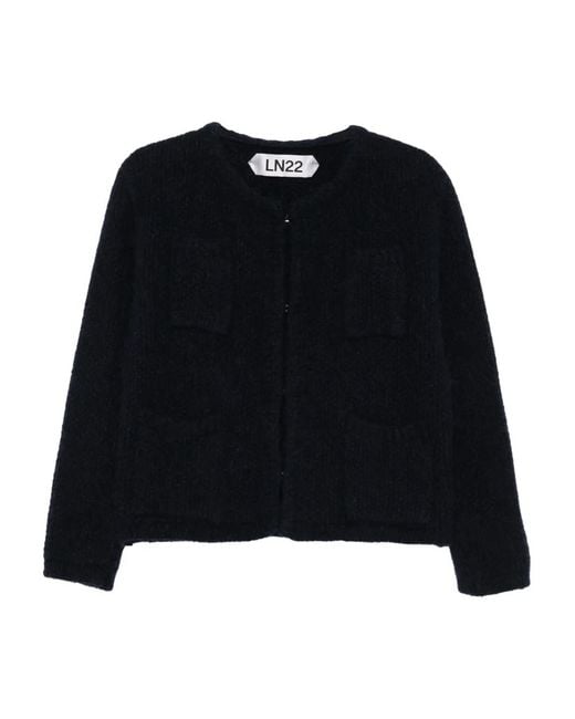 LNA Black Cardigan mit Tasche