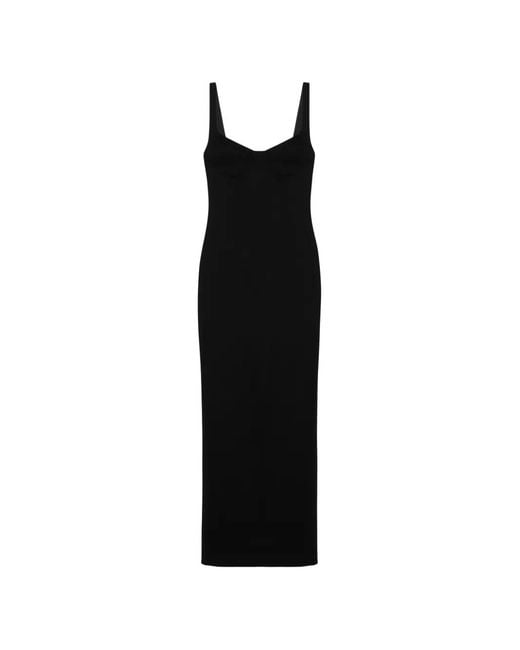 Jonathan Simkhai Black Cabot Sculpted Maxi Dress