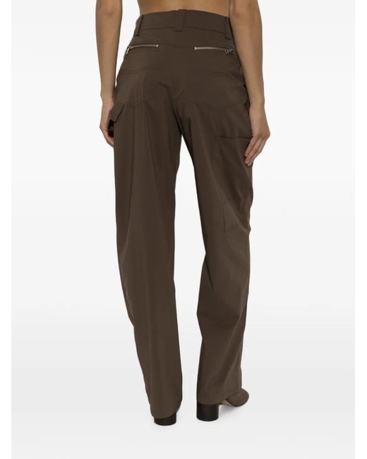 IRO Ellena Straight Broek in het Brown