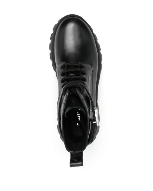 Bottines En Cuir À Boucle Logo DSquared² en coloris Black