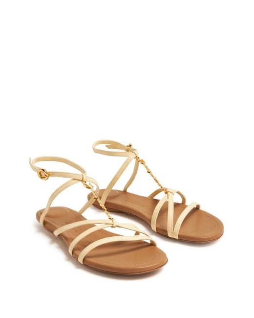 Jacquemus Natural Pralu Leather Sandal