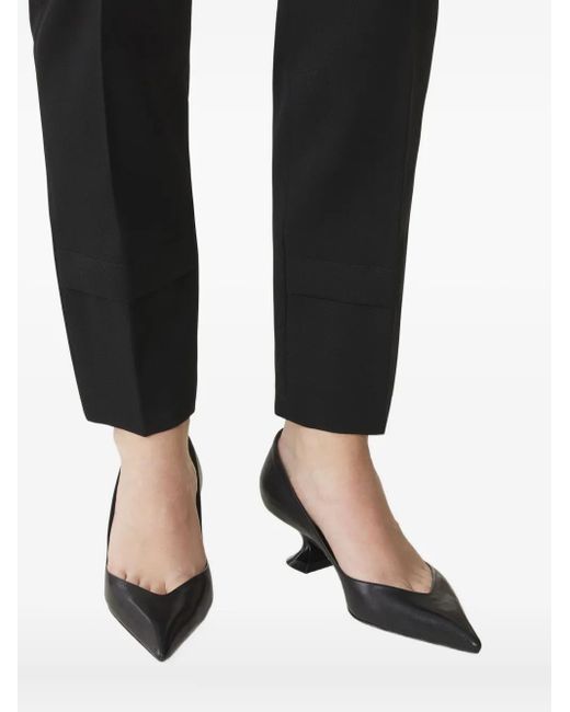 Lanvin 50 Mm Pumps Met Sculpturale Hak in het Black