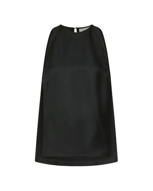 Loulou de Saison Black Cami Silk Top