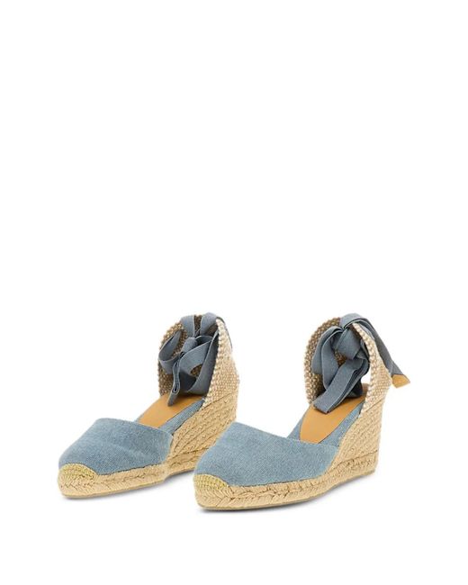 Castaner Blue Ankle-Strap Espadrilles