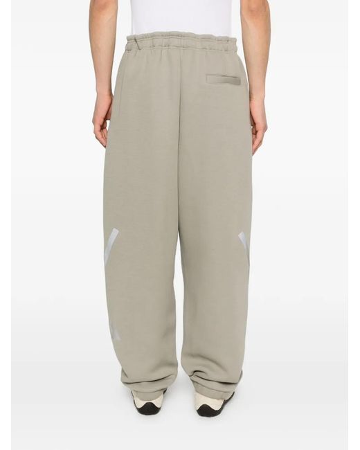 Adidas White Logo-Print Track Pants for men
