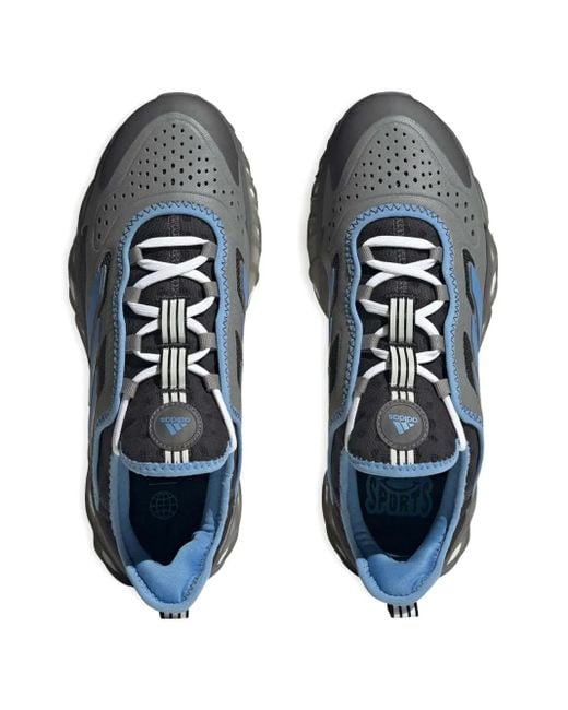 Adidas Blue Web Boost Sneakers for men