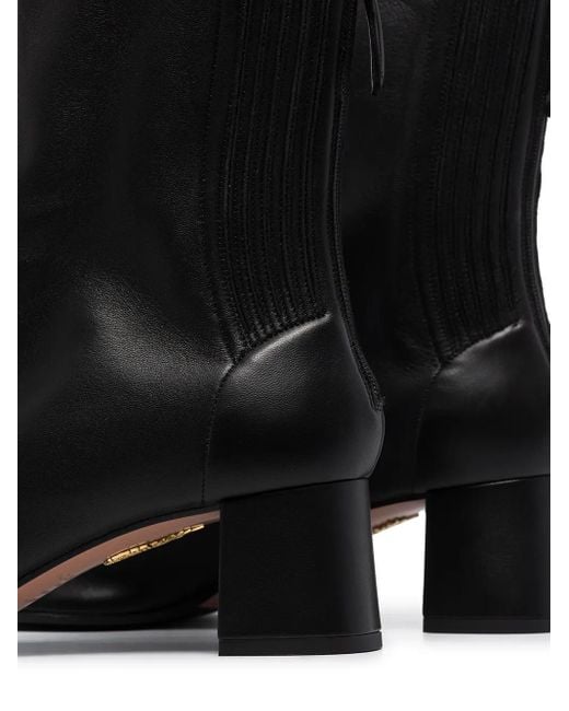 Aquazzura Black Saint Honore Bootie 50Mm