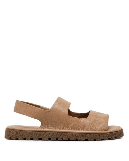 Marsèll Brown Cut-out Leather Sandals for men