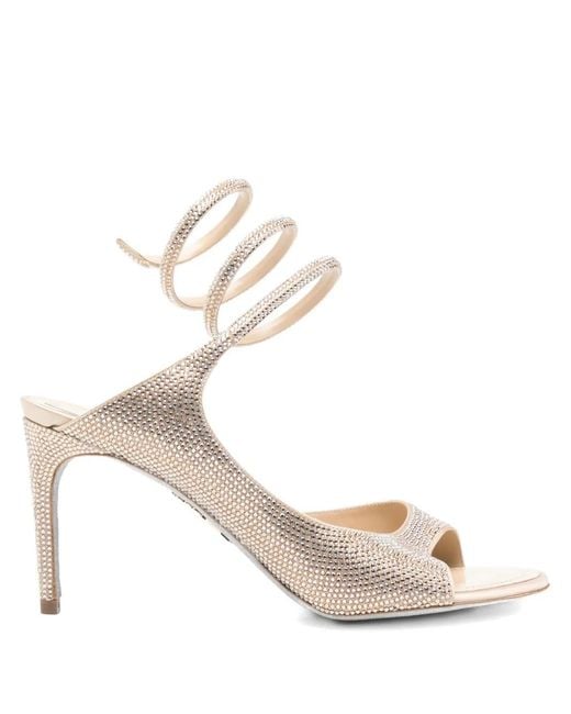 Sandali Audrey 80Mm di Rene Caovilla in White