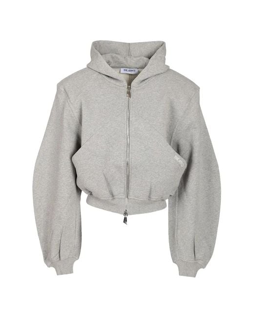 The Attico Gray Sweatshirts