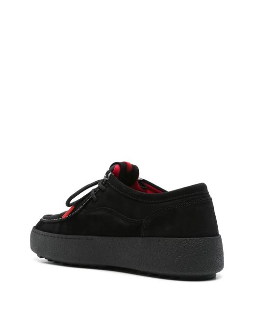 Moon Boot Black Mtrack Derby Shoes for men