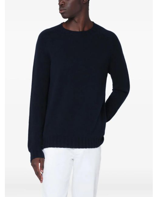 Tagliatore Blue Crew Neck Knitwear for men