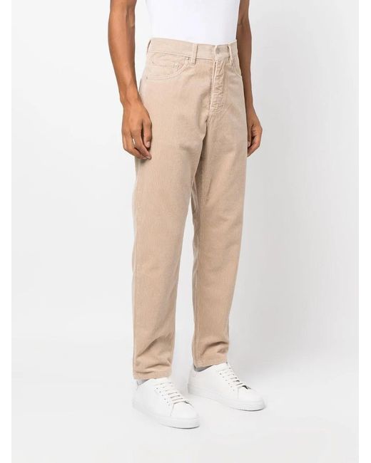 Carhartt Natural Corduroy Straight-Leg Trousers for men