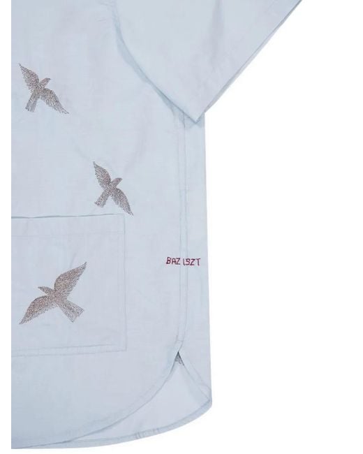 Camisa Columbus BAZISZT de hombre de color Blue