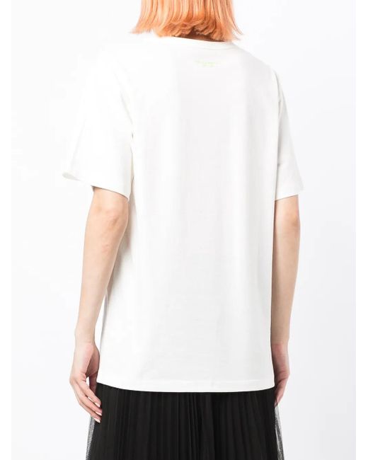 Philosophy Di Lorenzo Serafini Green T-Shirt Mit Grafischem Print