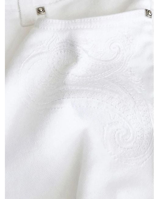 Etro Straight Jeans in het White