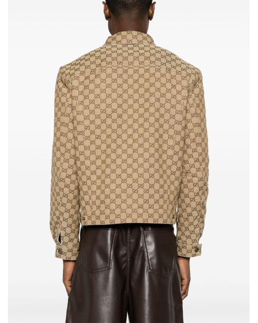 Gucci Natural gg Canvas Reversible Denim Jacket for men
