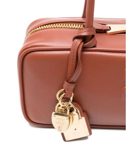 Miu Miu Pink Beau Tote Bag aus Leder