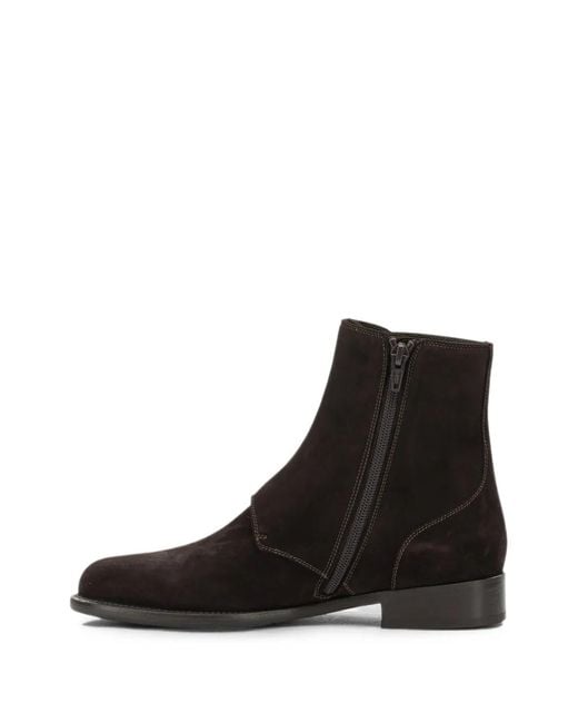 MARETTO® Black Buckle-Detail Ankle Boots