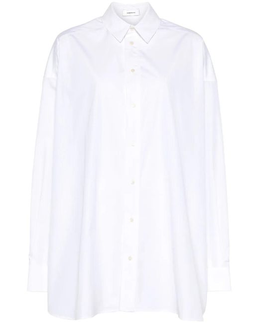 Wardrobe NYC White Cotton Shirt Dress