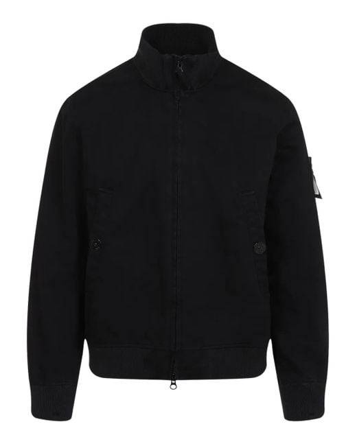 Stone Island Black 4100012 Bomber Jacket for men