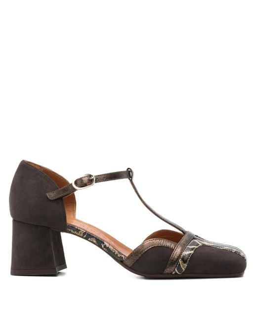 Chie Mihara Brown Sandalen mit Blockabsatz 60mm