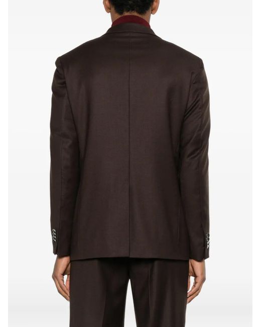 Manuel Ritz Brown Double-Breasted Blazer for men