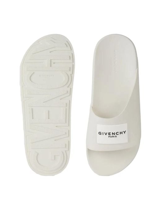 Givenchy White Label Slide Mules for men
