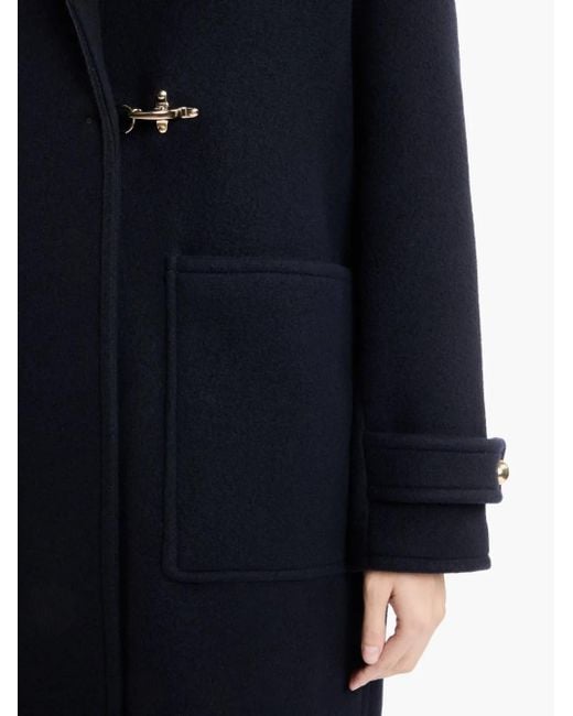 Fay Blue Felted Coat