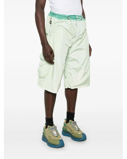 Charlie Constantinou Green Technical Shorts for men